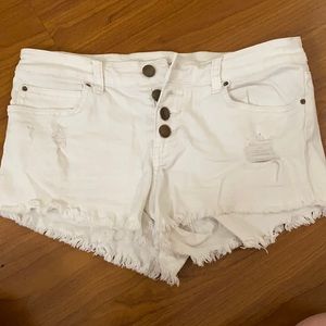 Billabong white booty shorts
